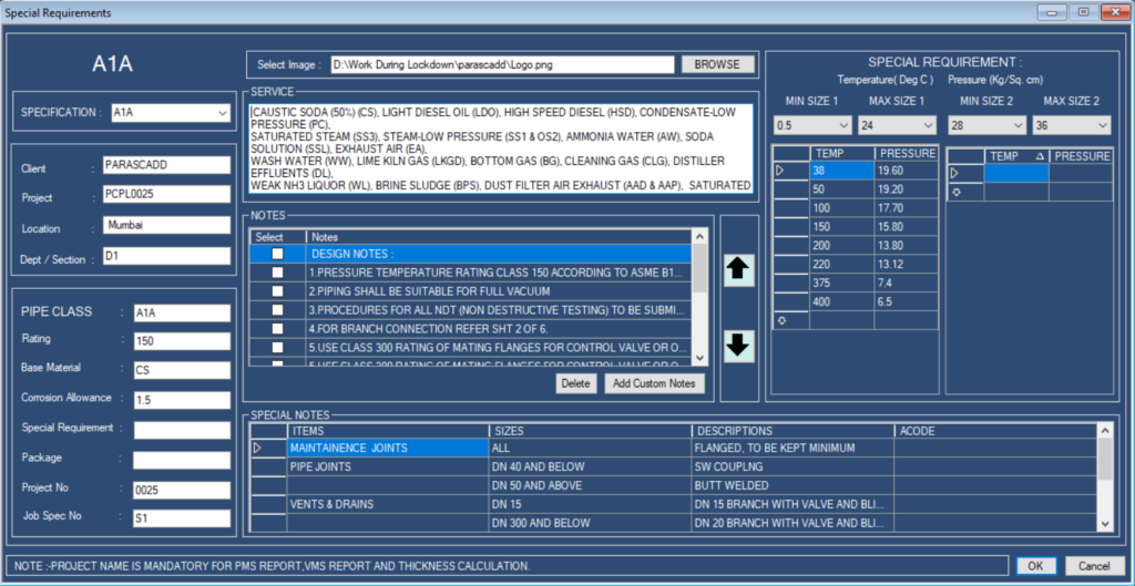 Isometric Drawing Software AUTOSPEC1.1