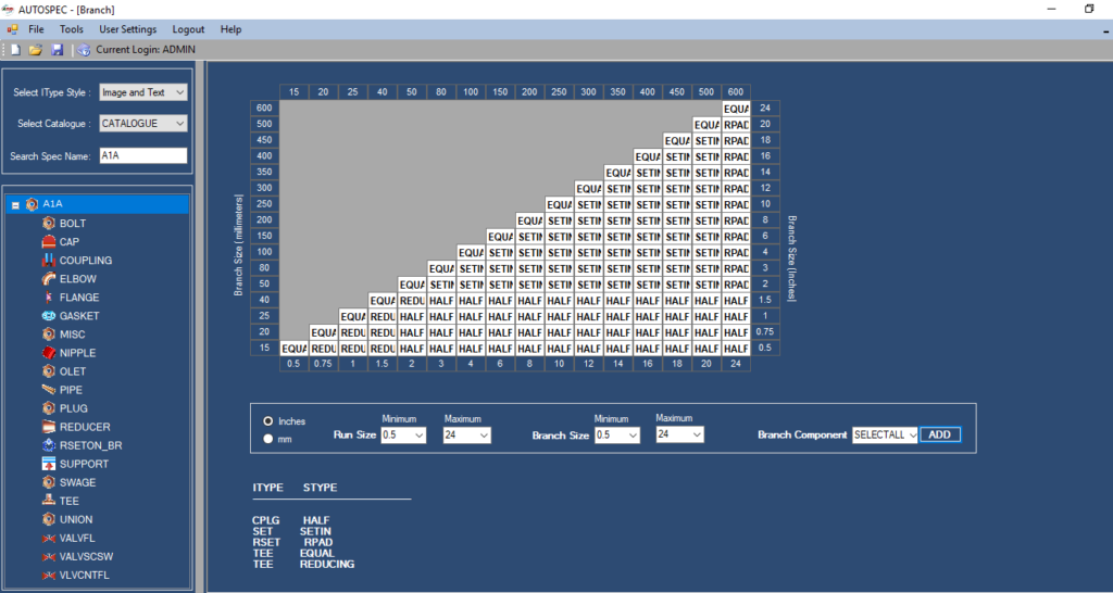 Isometric Drawing Software AUTOSPEC1.3