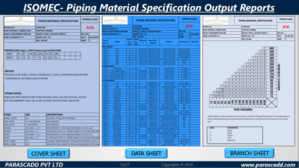 Piping Isometric Software