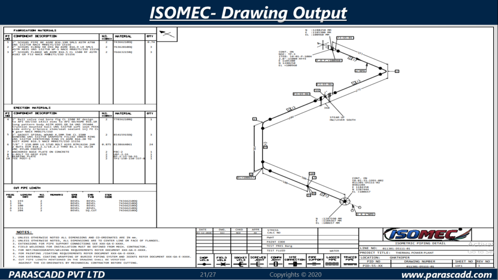 Piping Isometric Software