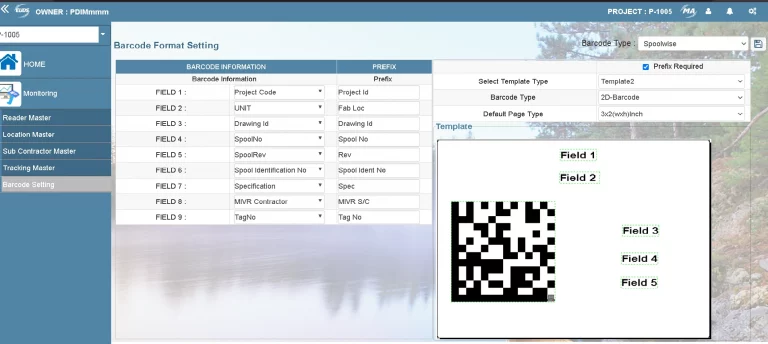 Barcode Format Setting