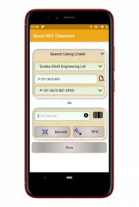 Spool NDT Clearance